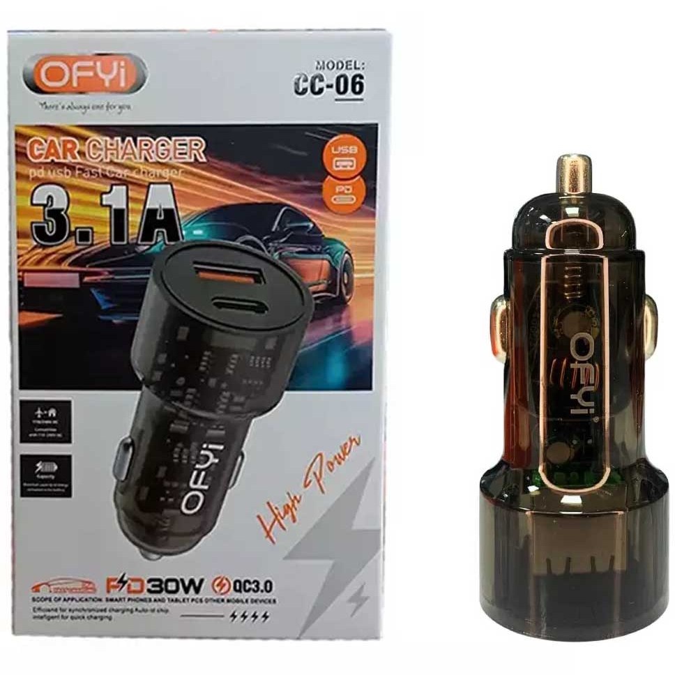 شارژر فندکی سوپر فست هوشمند CC-06