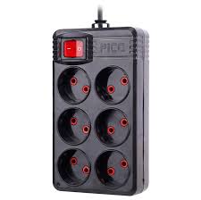 چندراهی برق پیکو مدل 6 خانه سیم بلند