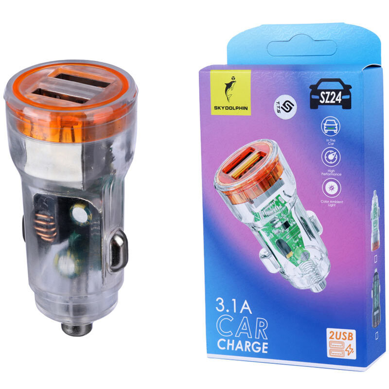 شارژر فندکی فست شارژ Sky Dolphin SZ24 3.1A 15W