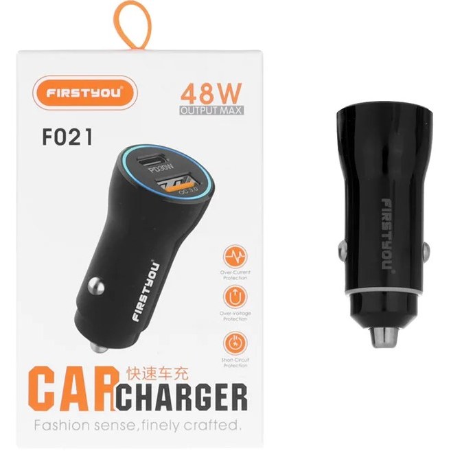 شارژر فندکی 48w. F021 فرست یو fast charge
