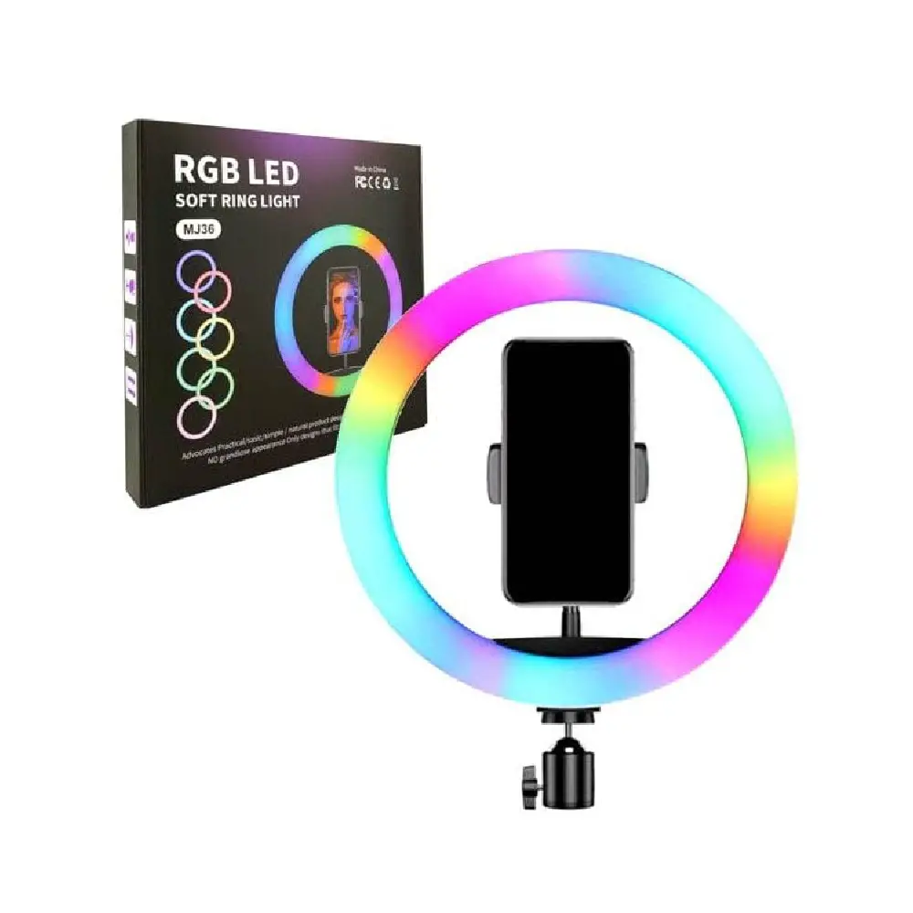 رینگ لایت MJ36 RGB Ring Light + سه پایه